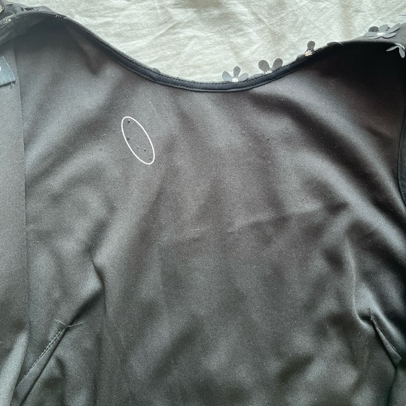 KARL LAGERFELD Paris Women’s Lace 3D Flower Appliques Sleeveless Shift Dress 🖤 - Picture 16 of 17